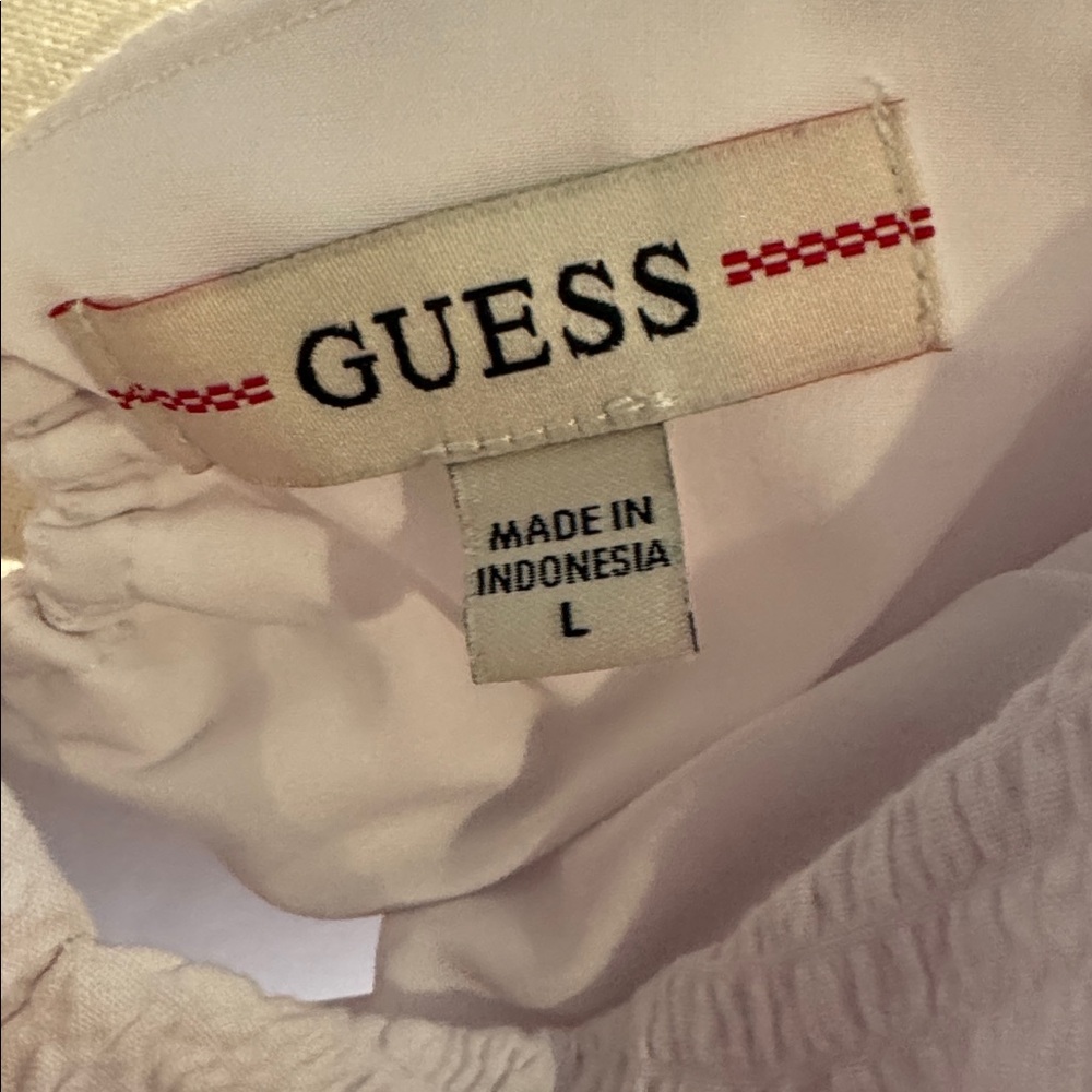 GUESS Charlotte White Dress Large - Picture 7 of 7